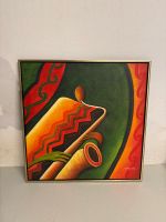 Wandbild auf Leinwand mit Rahmen (87cm x 84cm)