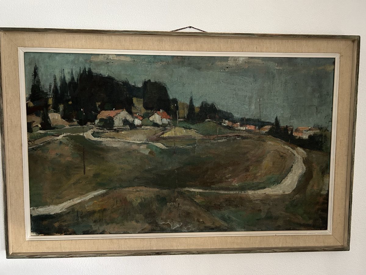 Gemälde: Ernst Baumann Großes Landschaftsgemälde Schweizer Kunst – Gebraucht aus Frauenfeld von Colonia64