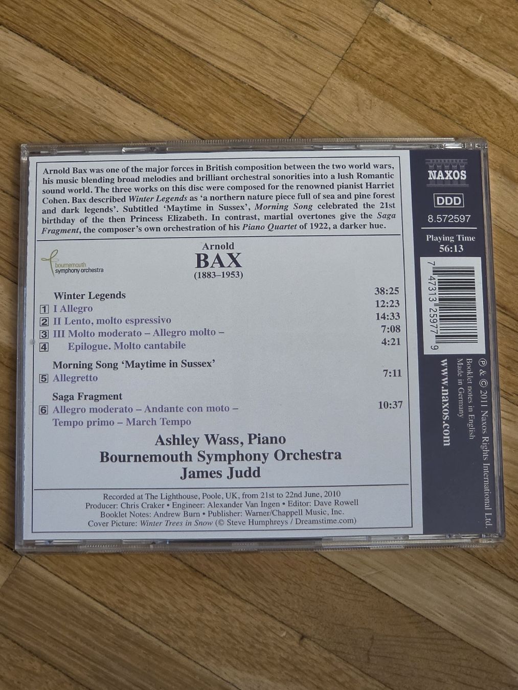 CDs: CD: Arnold BAX: Winter Legends  – Gebraucht aus Aesch BL von immon 1