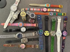 18 SWATCH - 5 laufen, Rest nicht