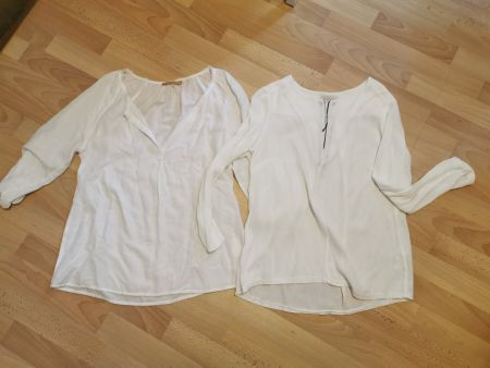 2x weisse Bluse XS-S