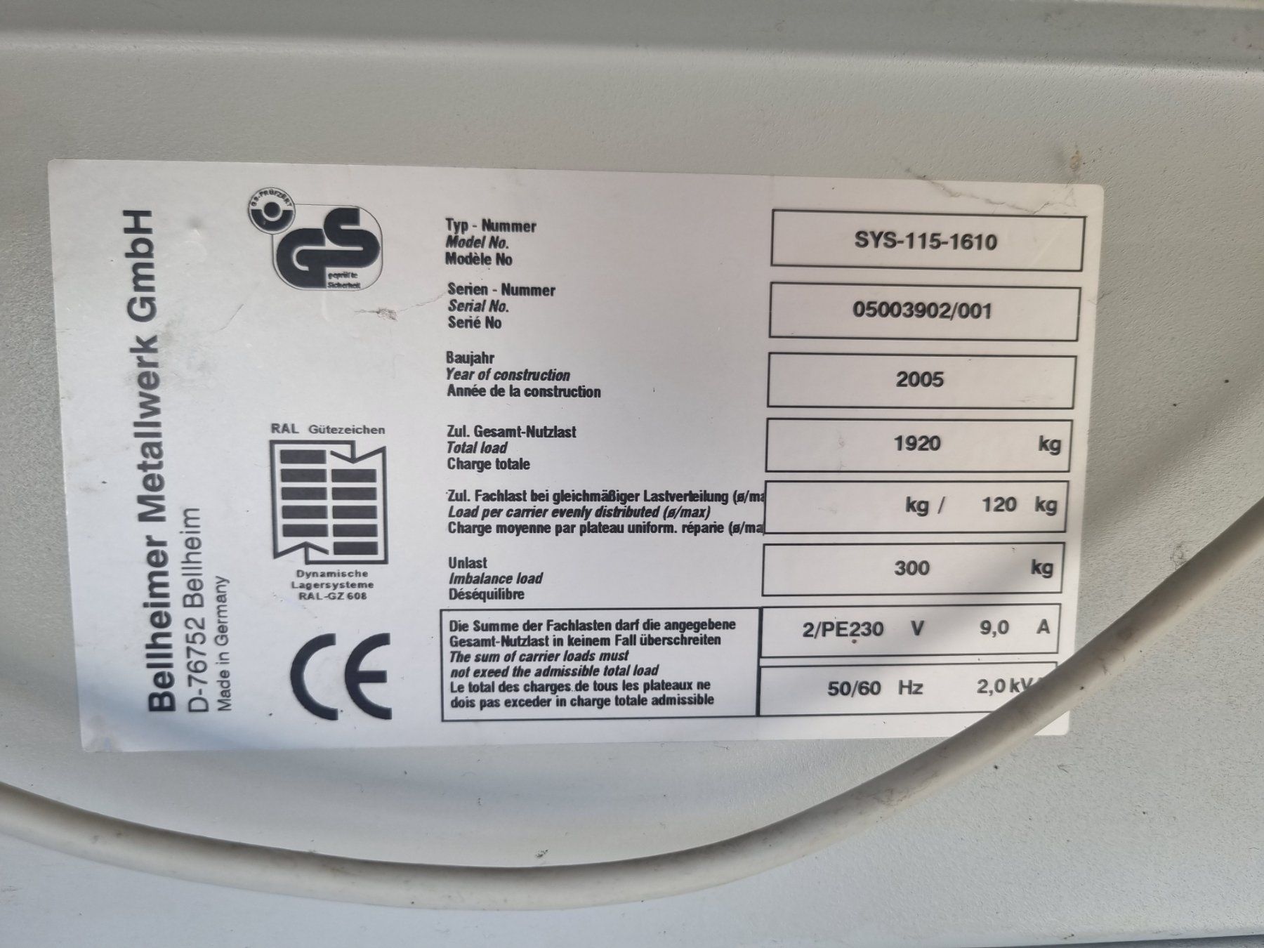 Alle Maschinen: Vertikallift / Materiallager - Lift – Gebraucht aus Deitingen von RRD2010 1