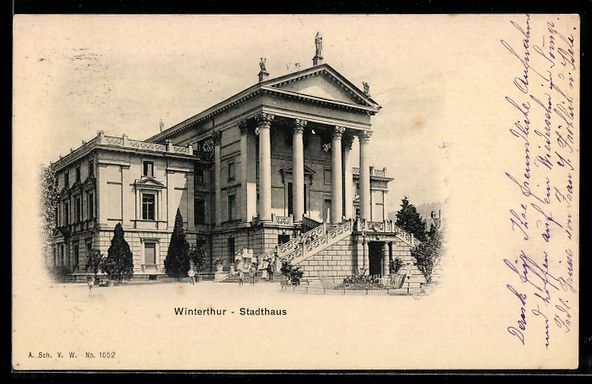 Cartes postales: AK Winterthur, Stadthaus – D'occasion à Berlin par bartko-reher