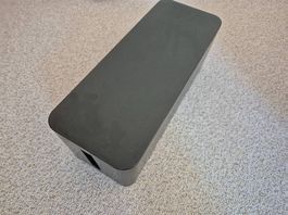Kabelbox / Kabelorganizer schwarz (40 x 15.5 x 14.5 cm)