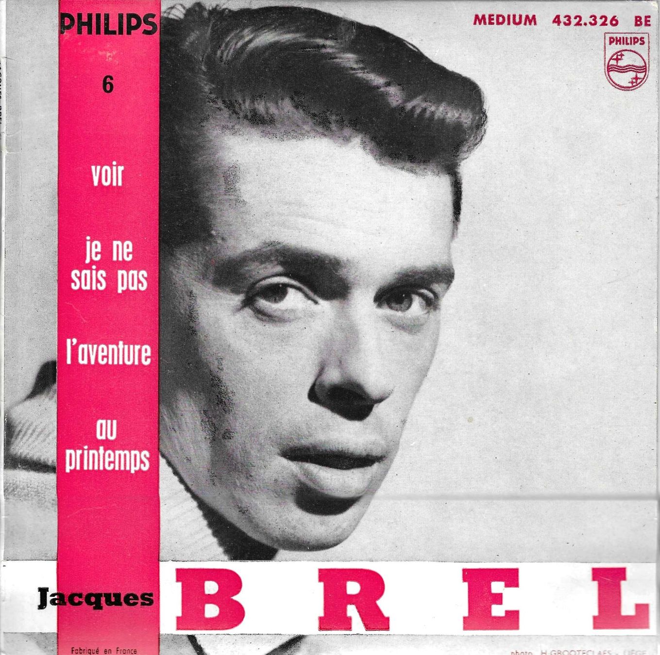 Schallplatten: Jacques Brel EP - Voir – Gebraucht aus Savagnier von Ne2065