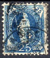 STEHENDE HELVETIA 25 RP 73D 1899 ERHALT SIEHE SCAN - H47