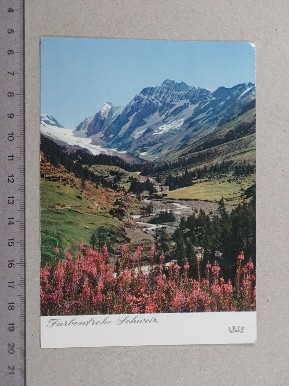 Ansichtskarten: Landschaft im Lötschental, 1965 – Gebraucht aus Lenzburg von fh1