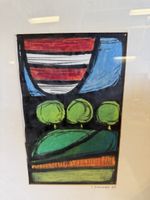 Original Kunstwerk IK signiert datiert 1973 gerahmt