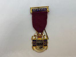 FREIMAURER Abzeichen STEWARD 1950 ///G955