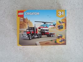 Lego Creator Nr. 31146 Tieflader mit Helikopter