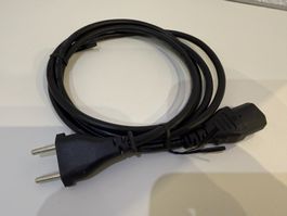 Netzkabel, CEE 7/XVII-Stecker auf IEC 60320 C17, 1.8m, NEU