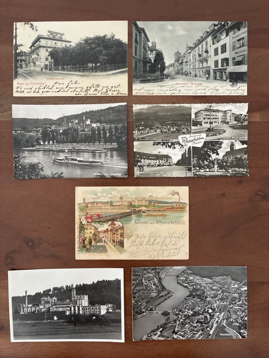 Cartoline postali: 14 Ansichtskarten Schweiz von Rheinfelden AG – Usato da Oftringen venduto da Cla.vD.74