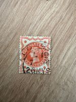 Grossbritannien alte Briefmarke One Halfpenny