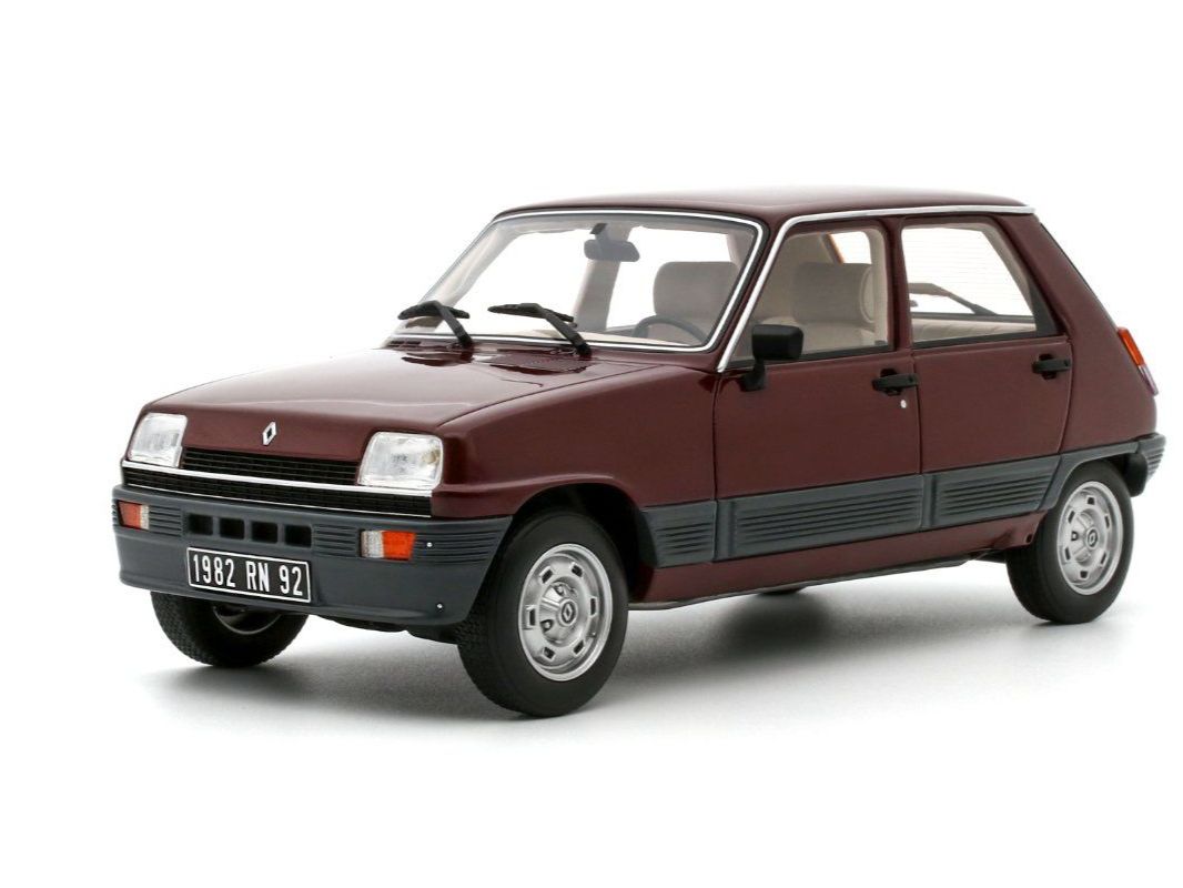 Renault Modellini d'auto: OTTOMOBILE RENAULT 5 GTL 5P.  cod. OT1059 bordeaux – Nuovo e nell'imballaggio originale da Splügen venduto da alexrj