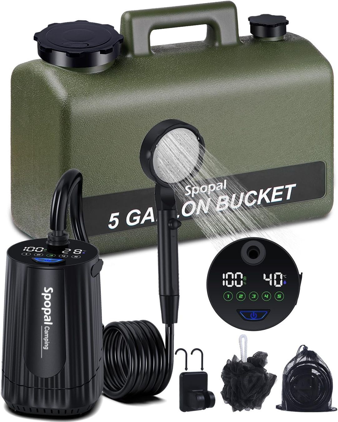 Docce: Camping Dusche 10000mAh Campingdusche Tragbare 20L Akku – Nuovo e nell'imballaggio originale da Hundwil venduto da pak_7zvn