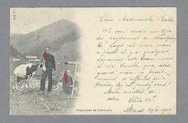 1900, PAYSANNES DE CHAMPÉRY, *, CHÈVRES