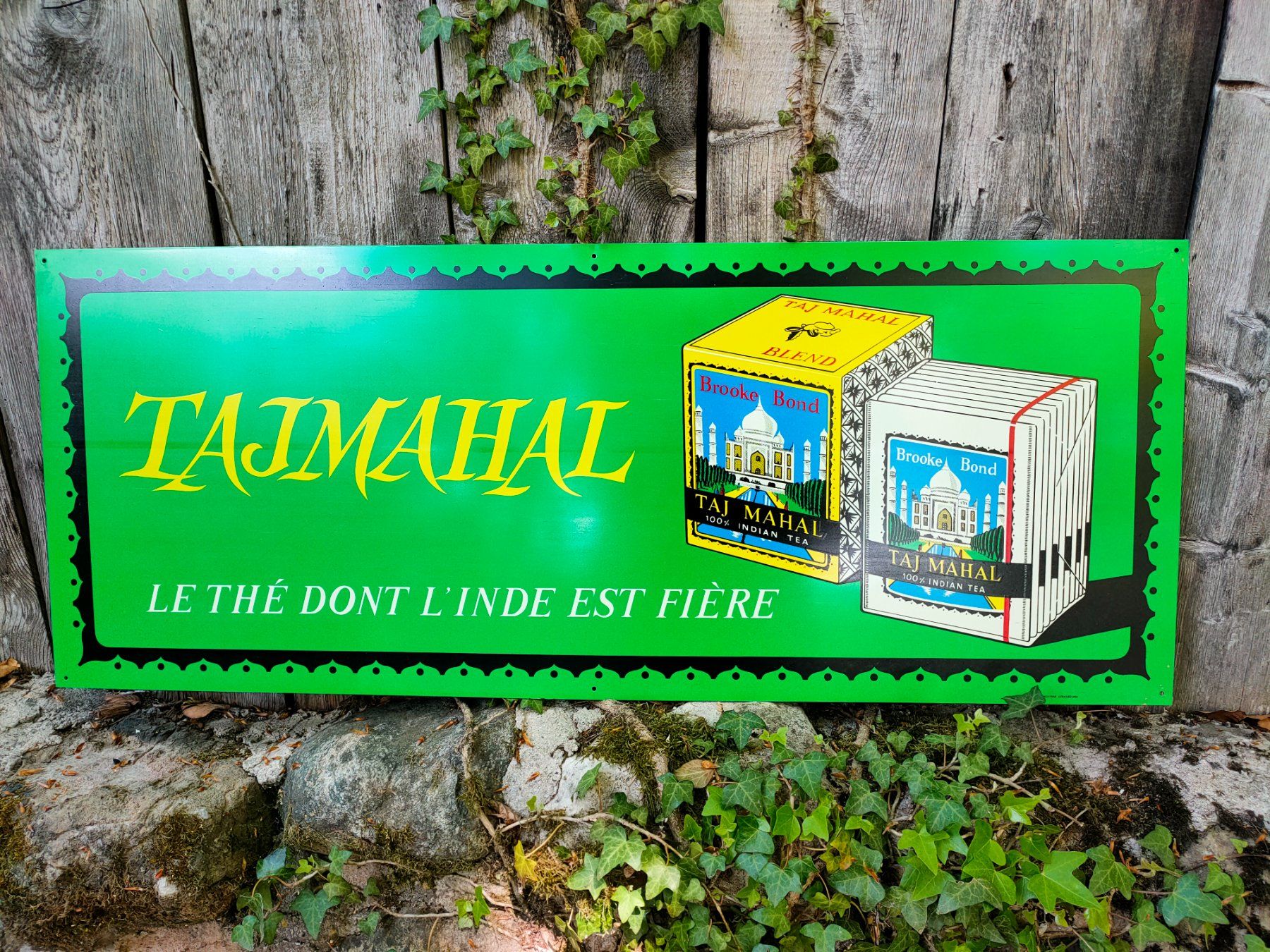 Insegne: Emailschild thé tajmahal – Usato da Bretonnières venduto da Minigab