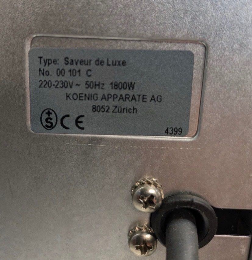 König Backöfen: Backgrill König Saveur de Luxe – Gebraucht aus Dörflingen von Huettenberg_2017 5