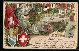 Präge-Künstler-AK Zürich, Eidgenössi