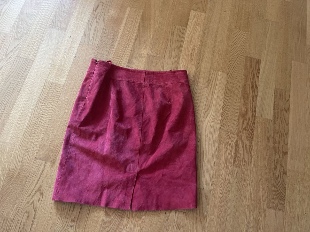 Gonne: Schicker Lederrock Wildleder Gr. 38 -40 rosa – Usato da Rüschlikon venduto da leo_mwz2 5