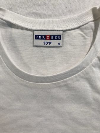 T-Shirt Jerzees 101F Weiss Grösse S Baumwolle neu