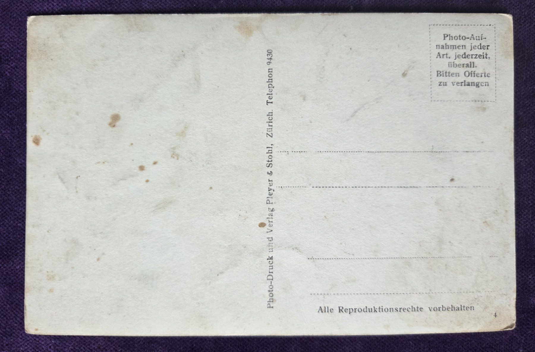 Ansichtskarten: Couple devant fermette Ehepaar Postkarte um 1920 Carte poste – Gebraucht aus Tavannes von Cire 1
