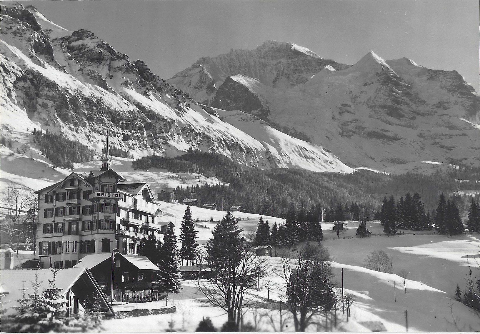 Ansichtskarten: 2018  Wengen,  Hotel  Bristol – Gebraucht aus Bütschwil von Jackson1A