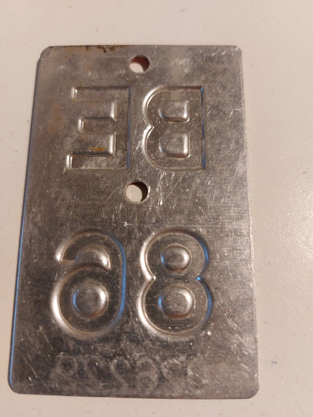 Sachs Insegne: Velonummer BE 86 plaque Velo – Usato da Schenkon venduto da Uhu007 1
