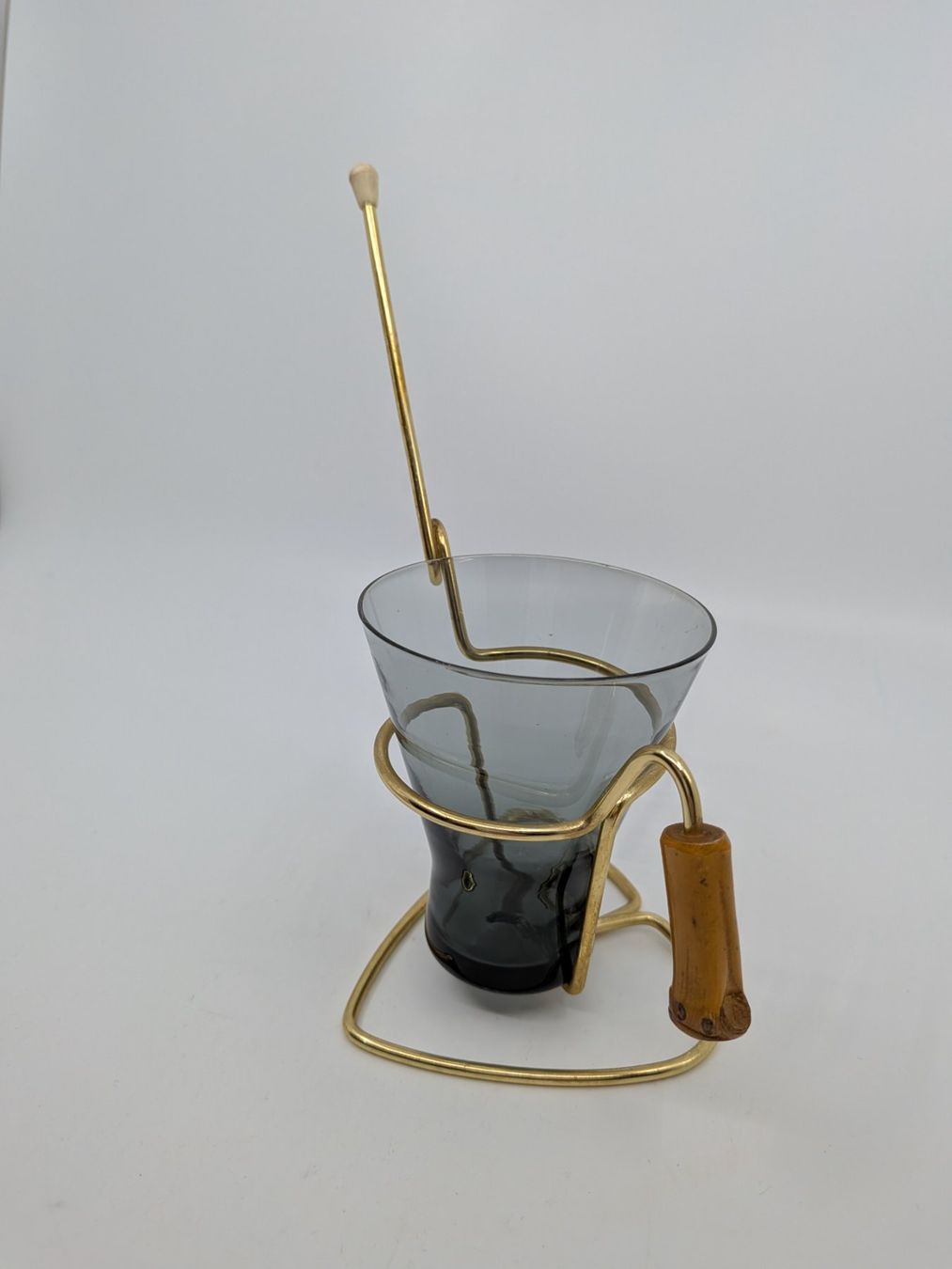 Bicchieri: Mid Century Glas mit Halterung – Usato da Emmen venduto da magelan 1