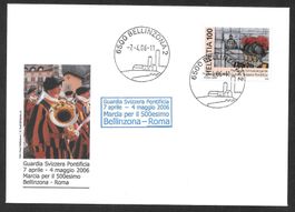 Sonderbrief Guardia Svizzera Pontificia Bellinzona 7.4.2006