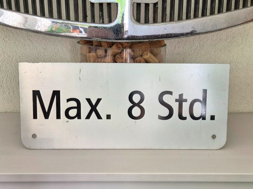 Insegne: Verkehrsschild / Strasse Schild Max. 8 Std – Usato da Birsfelden venduto da ironnn88