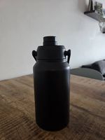 Thermosflasche 2,5L Edelstahl Schwarz