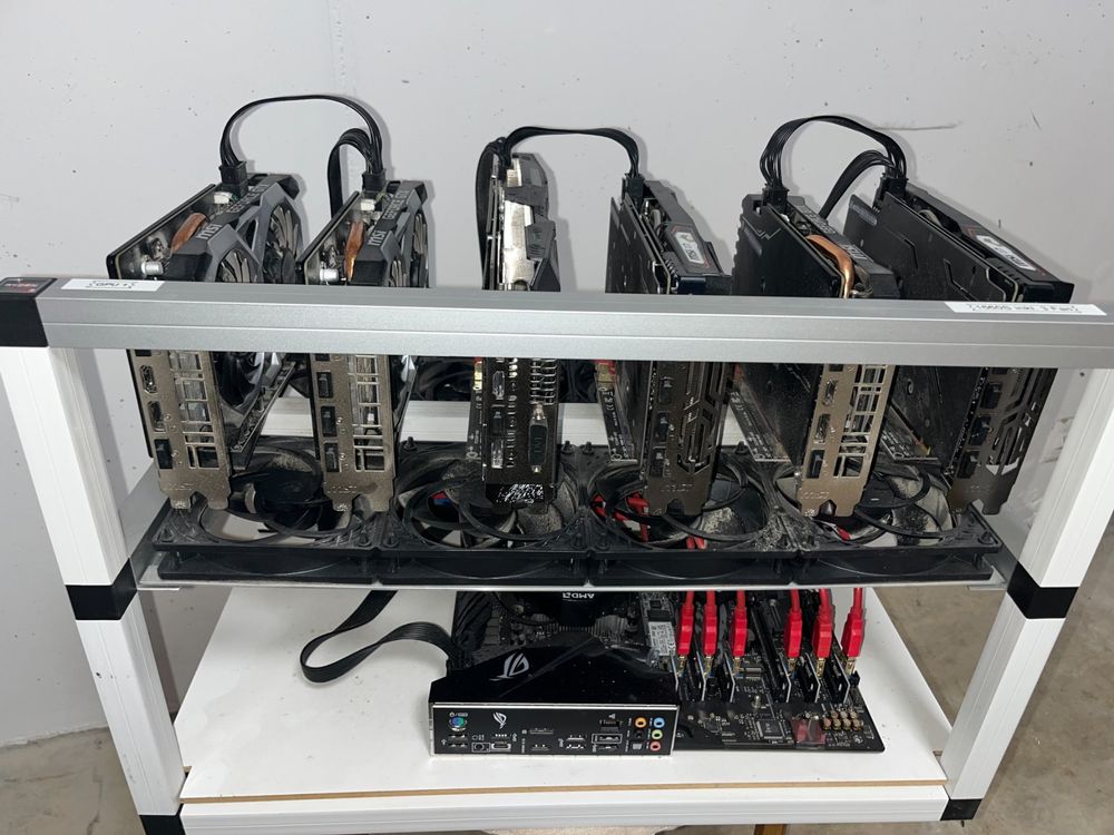 6× GPU Mining - Rig – top Zustand, getestet & betriebsbereit (Gebraucht ...