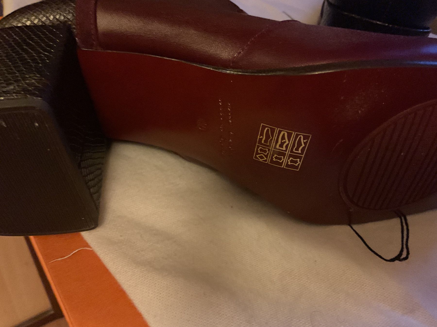 Chie Mihara Damenschuhe: Chie Mihara Stiefeletten Bordeauxrot Pythonmuster Neu Gr.40 – Neu (gemäss Beschreibung) aus Zuerich von SaTs-43 4