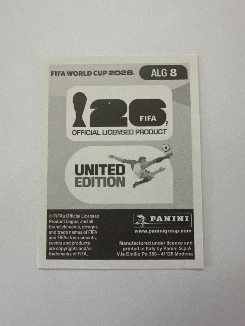 Panini Carte collezionabili: Panini FIFA WM 2026 Sticker - ALG 8 – Usato da Sulz AG venduto da DealWerk 1