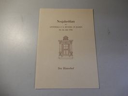 Neujahrsblatt Apotheke M. Münzel Baden 1946 Der Hinterhof