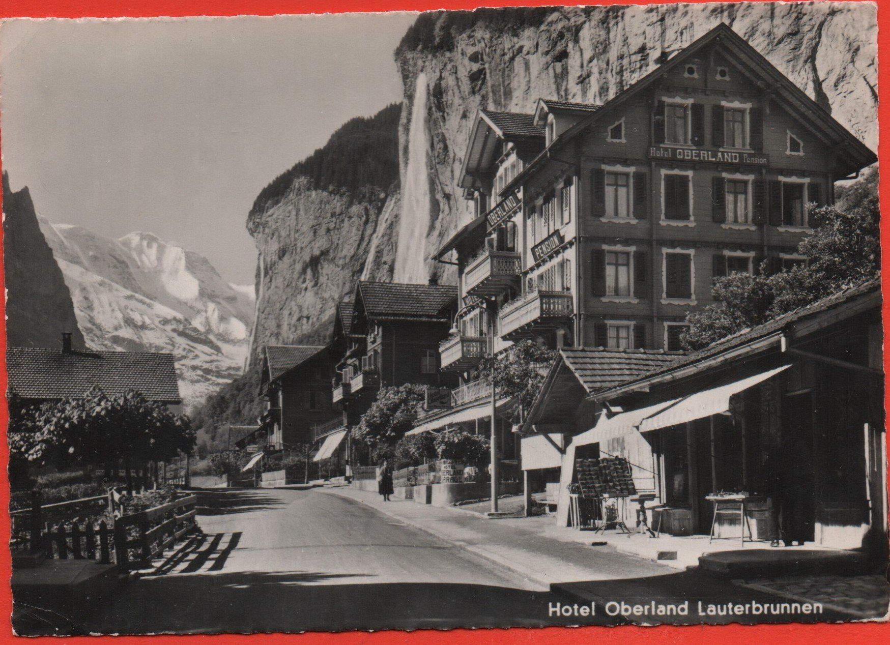 Ansichtskarten: LAUTERBRUNNEN Hotel Oberland – Gebraucht aus Jona von philajona