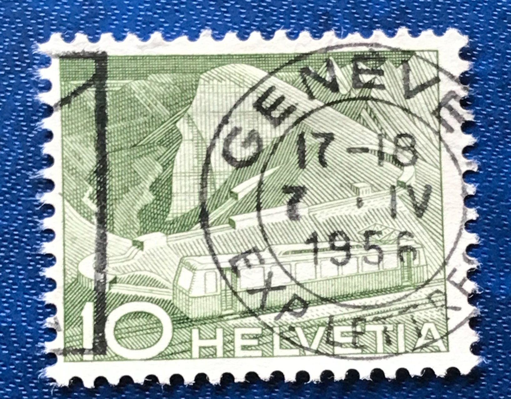 Tutti i francobolli: Nr.299 mit Stempel Bergbahn  1949    – Usato da Aarau venduto da Billa007