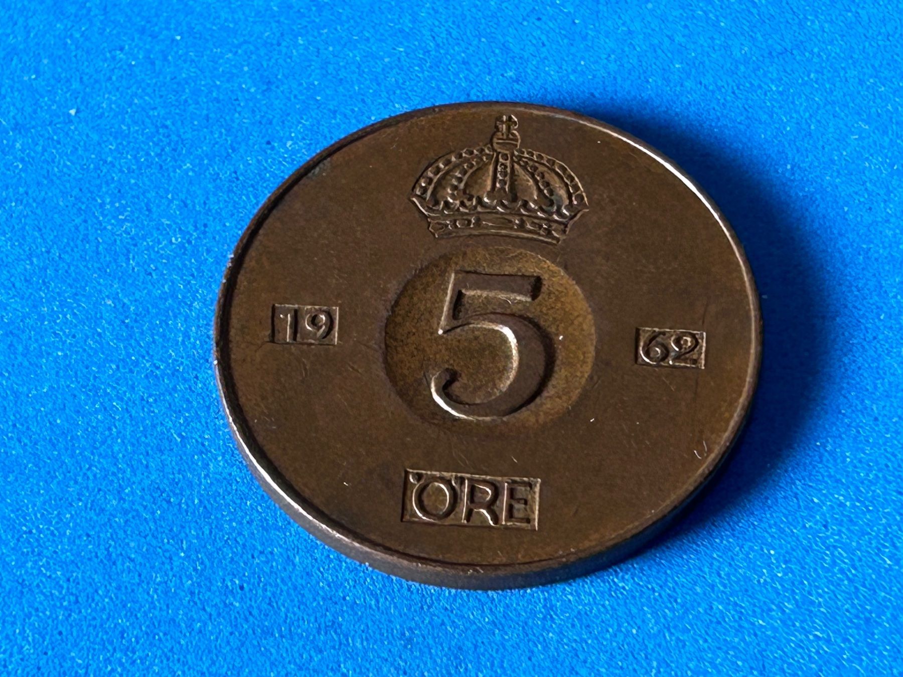 Tutti le monete: Sweden - 5 Öre 1962 – Usato da Corcelles NE venduto da AJKader 2