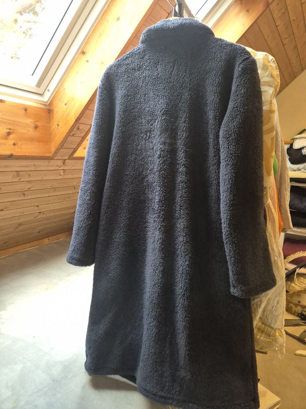 Schiesser Giacche: Teddymantel dunkelblau Schiesser Gr L – Usato da Zürich venduto da Drago670 2