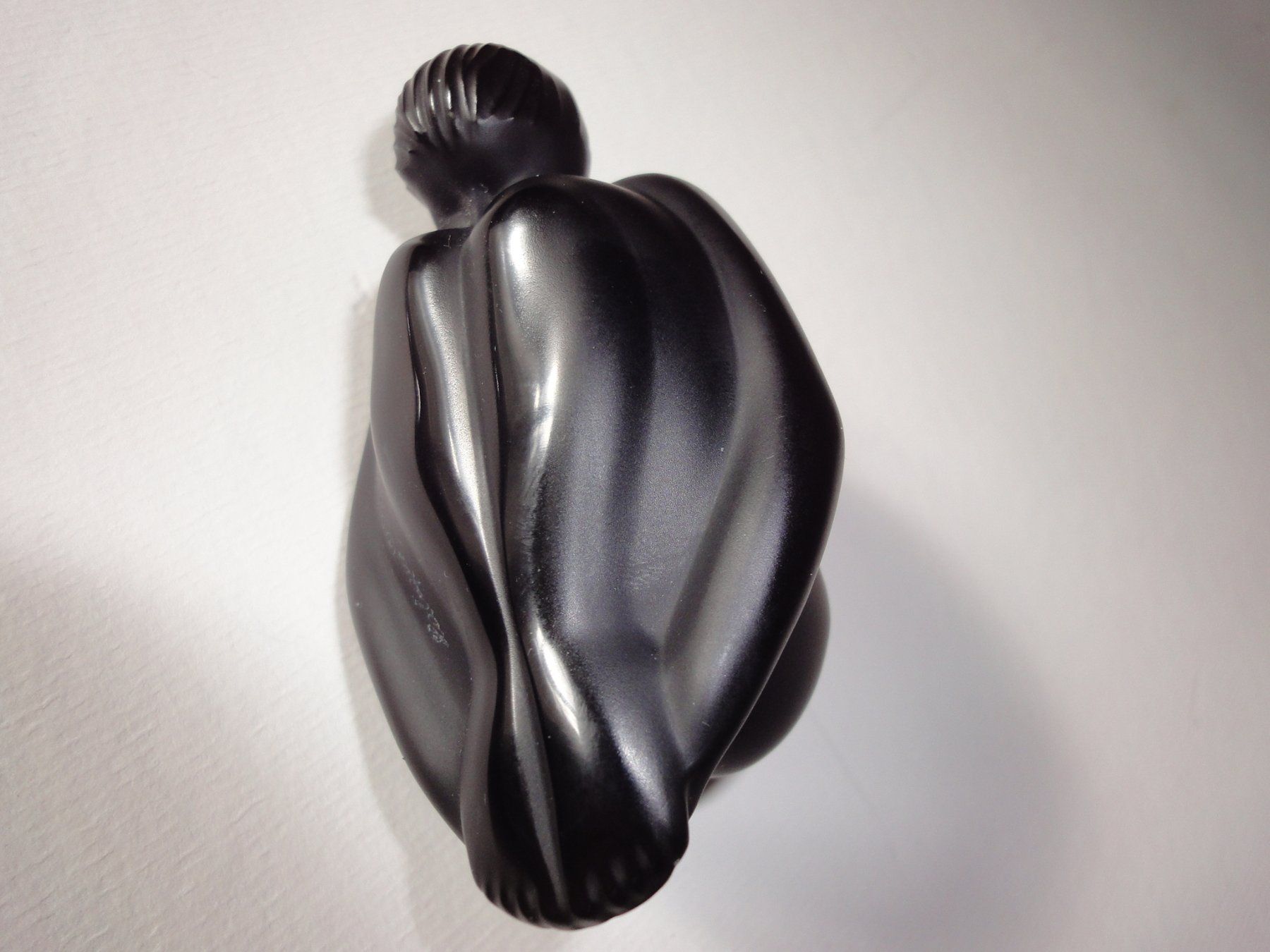 Lalique Statuette: LALIQUE  "Nu, Feuille pliée" Cristal noir – Nuovo (secondo la descrizione) da Biel/Bienne venduto da 07helios032 2