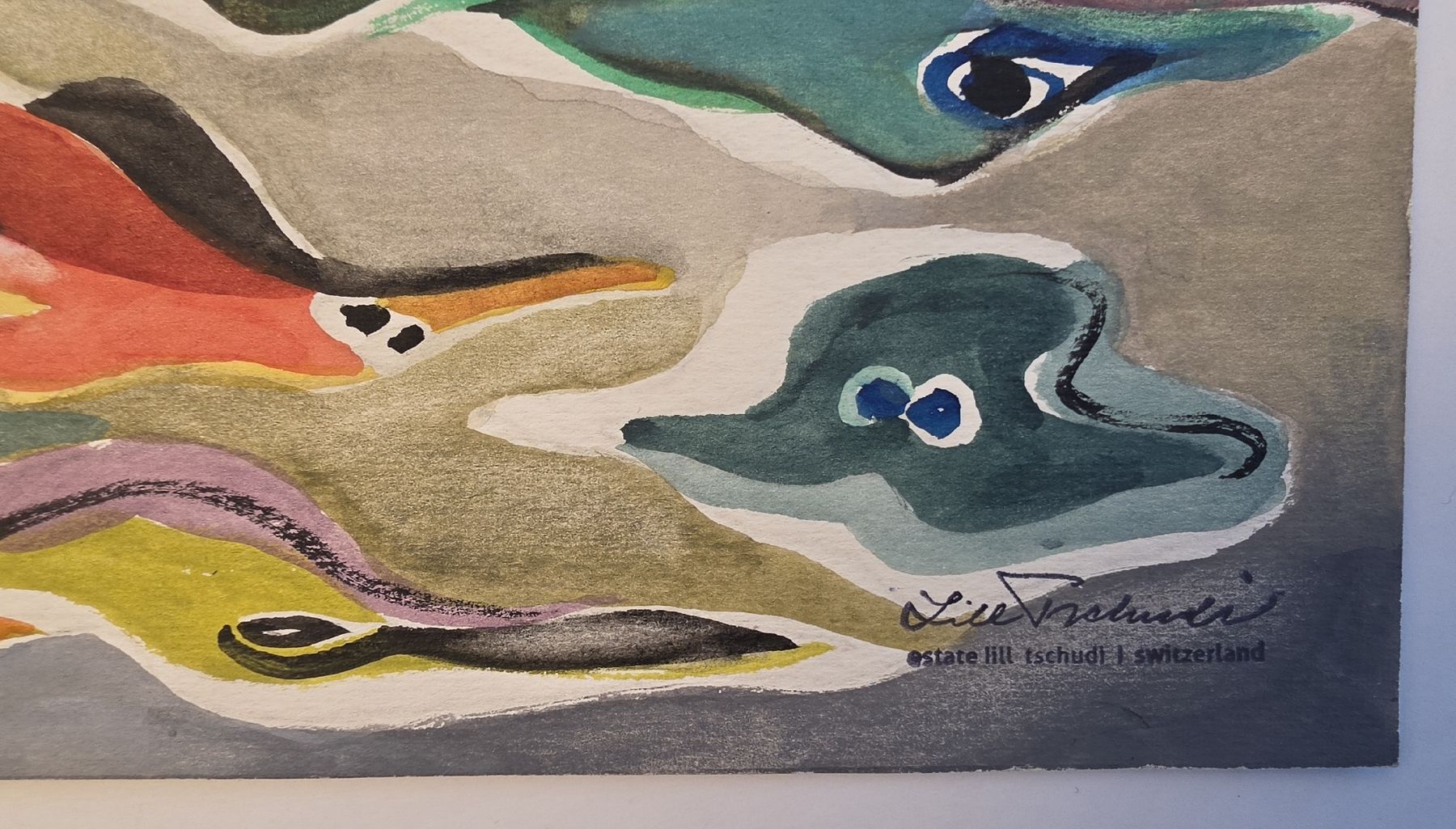 Gemälde: Lill Tschudi Original,  23cmx9cm – Gebraucht aus Emmenbrücke von Kunstankaufverkauf 2