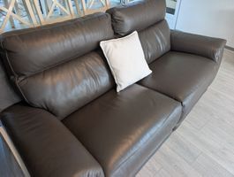 2.5er + 1er Leder Sofa mit Relax Funktion