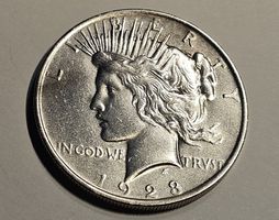 USA 1 US Dollar Peace 1923 Silber 900