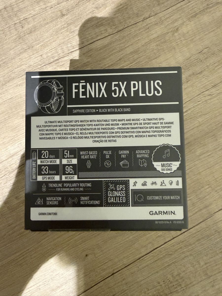 Fenix Smartwatch: Garmin Fenix 5X plus – Gebraucht aus Ponte Capriasca von cos_v6tz 1