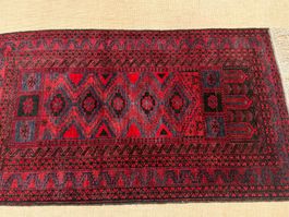 Baluch 142x86cm Teppich handgeknüpft sauber organische Farbs