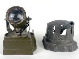 Vintage 1940s Astra Pharos Model Cannon Gun & Searchlight