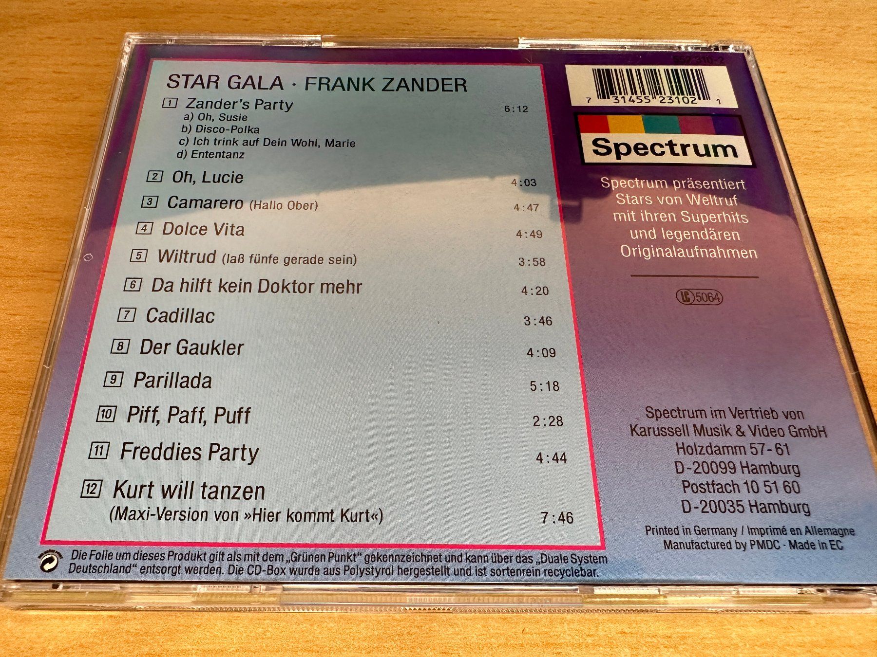 CD: Frank Zander - Star Gala – Usato da Rikon im Tösstal venduto da Alpenmutz 1