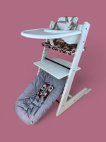 Stokke Tripp Trapp mit Babyset, Kissen, Tray, Gurt & Newborn