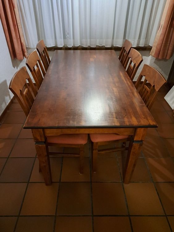 Esstisch mit acht Stühlen, Länge variabel (180/230/280) Kaufen auf
